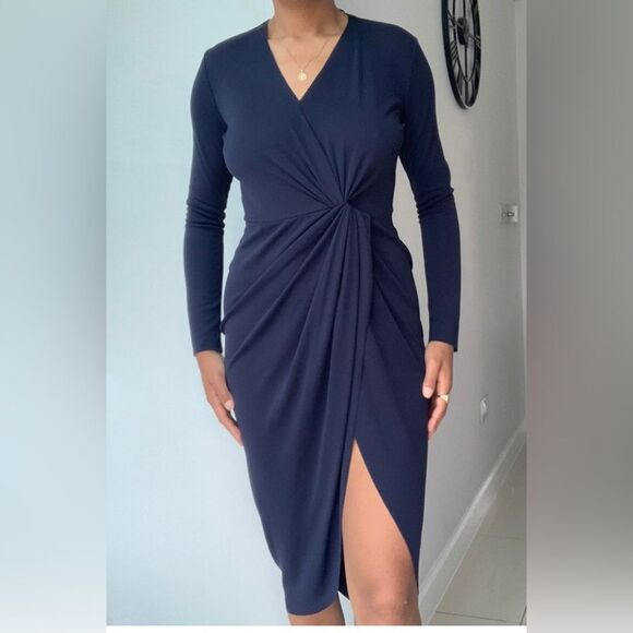 Zara evening dress with twist upfront - Picture 1 of 6